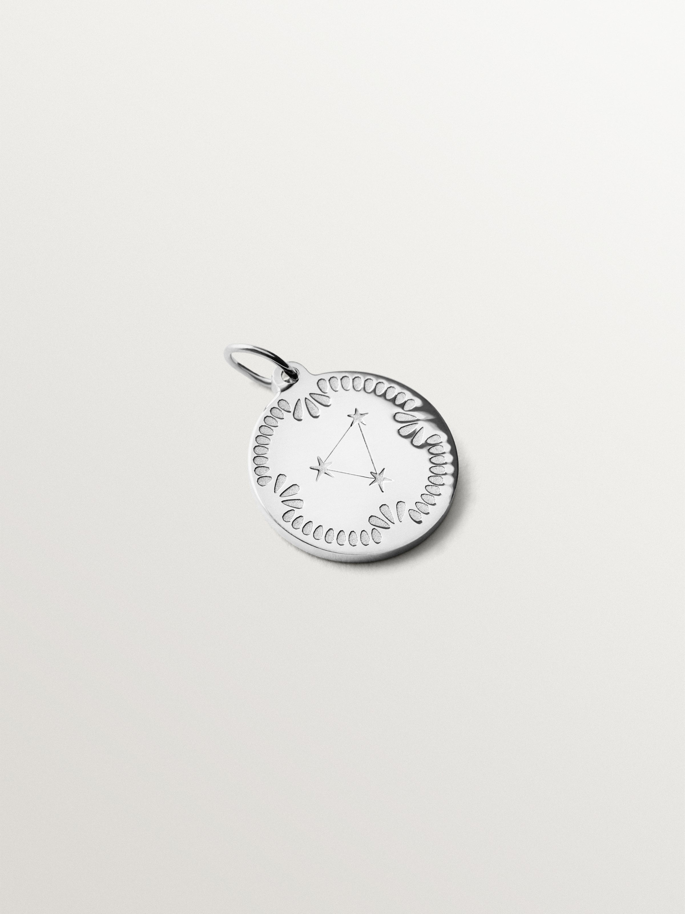 Charm personalizable de plata 925 bañado en oro amarillo de 18K