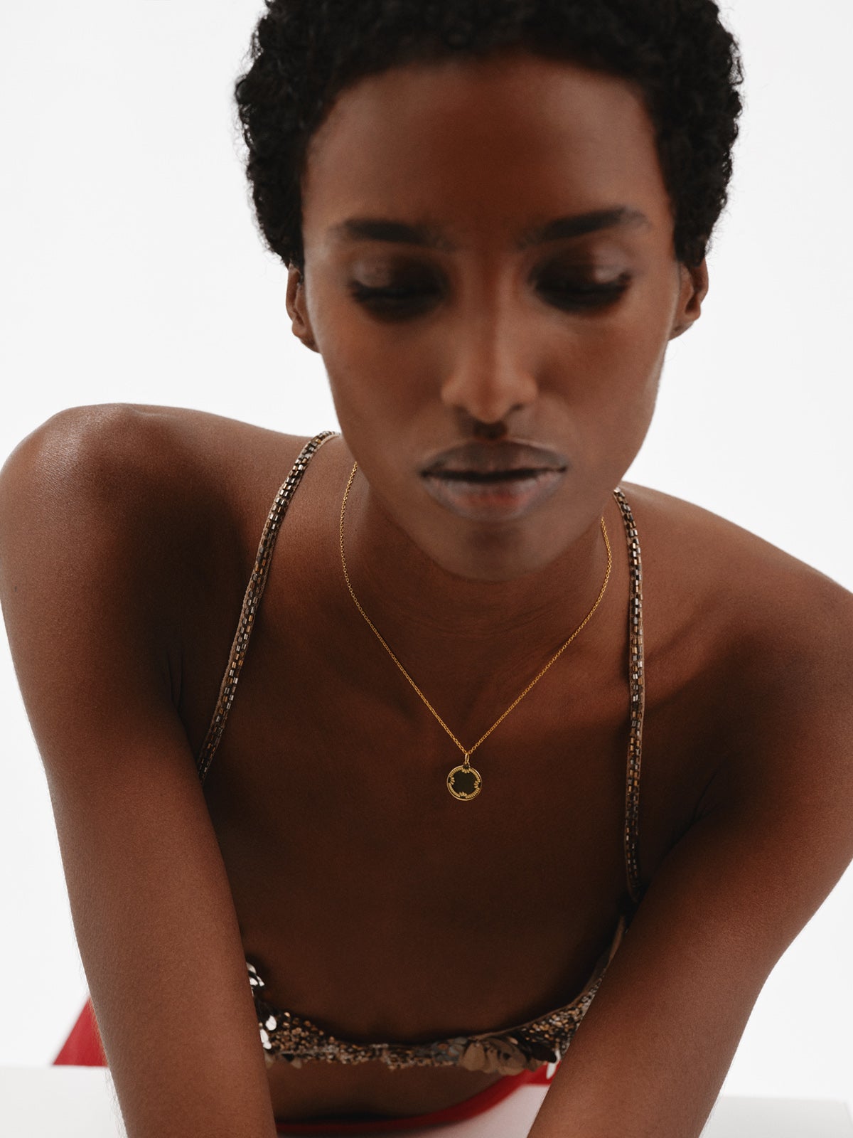 Charm personalizable de plata 925 bañada en oro de 18K