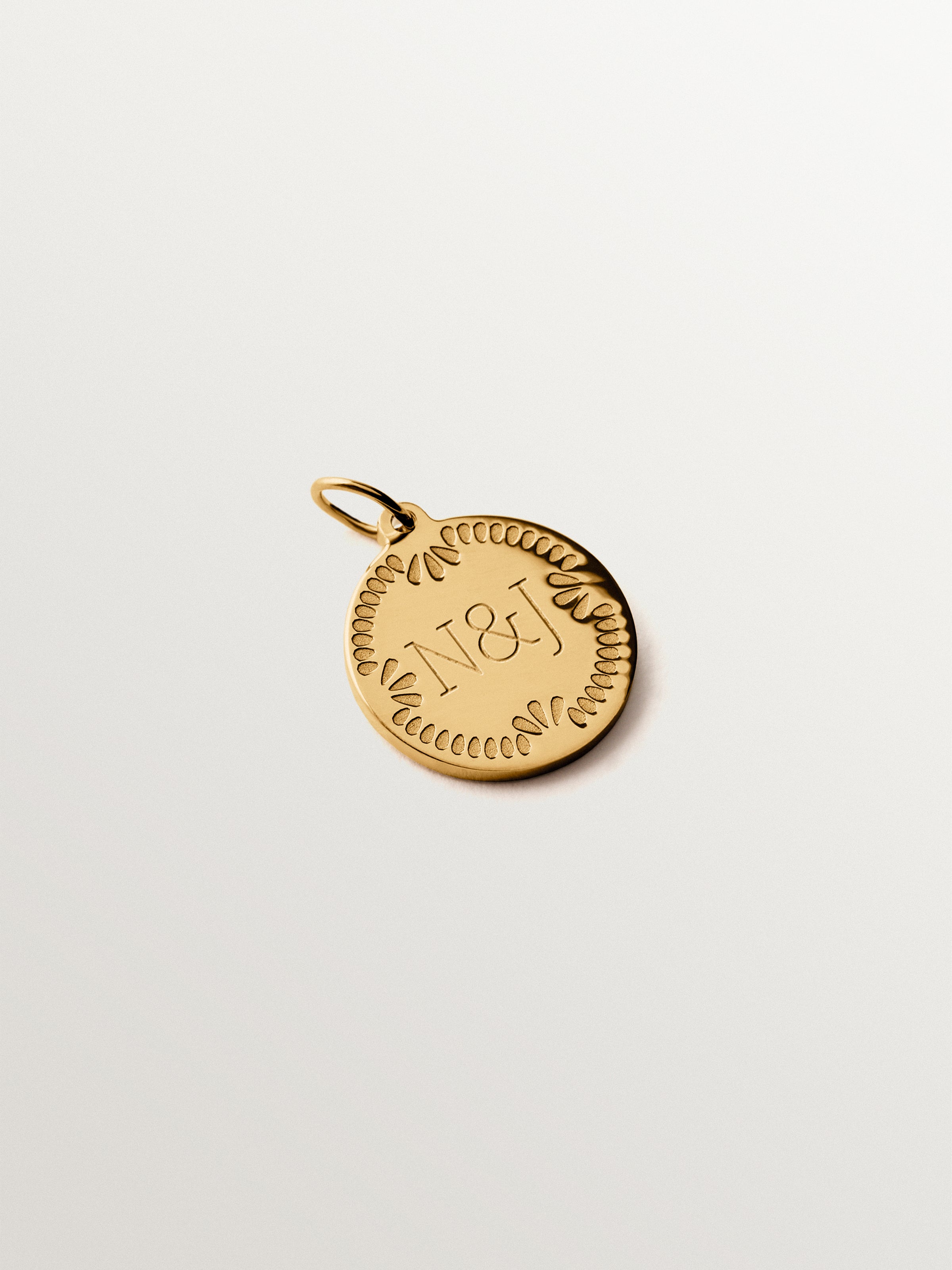 Charme personnalisable en 925 plaqué argent en or 18K