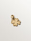 Charm de plata 925 bañada en oro amarillo de 18K con forma de trébol