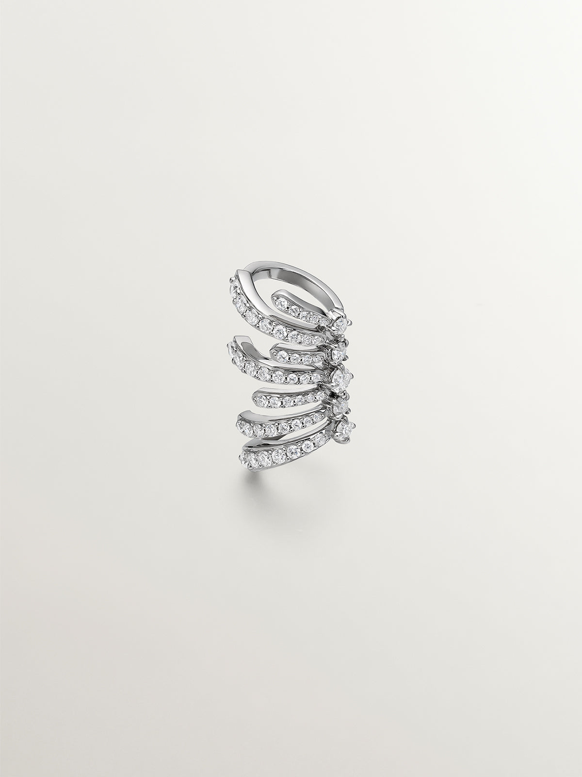 Earcuff de plata 925 con diamantes lab grown