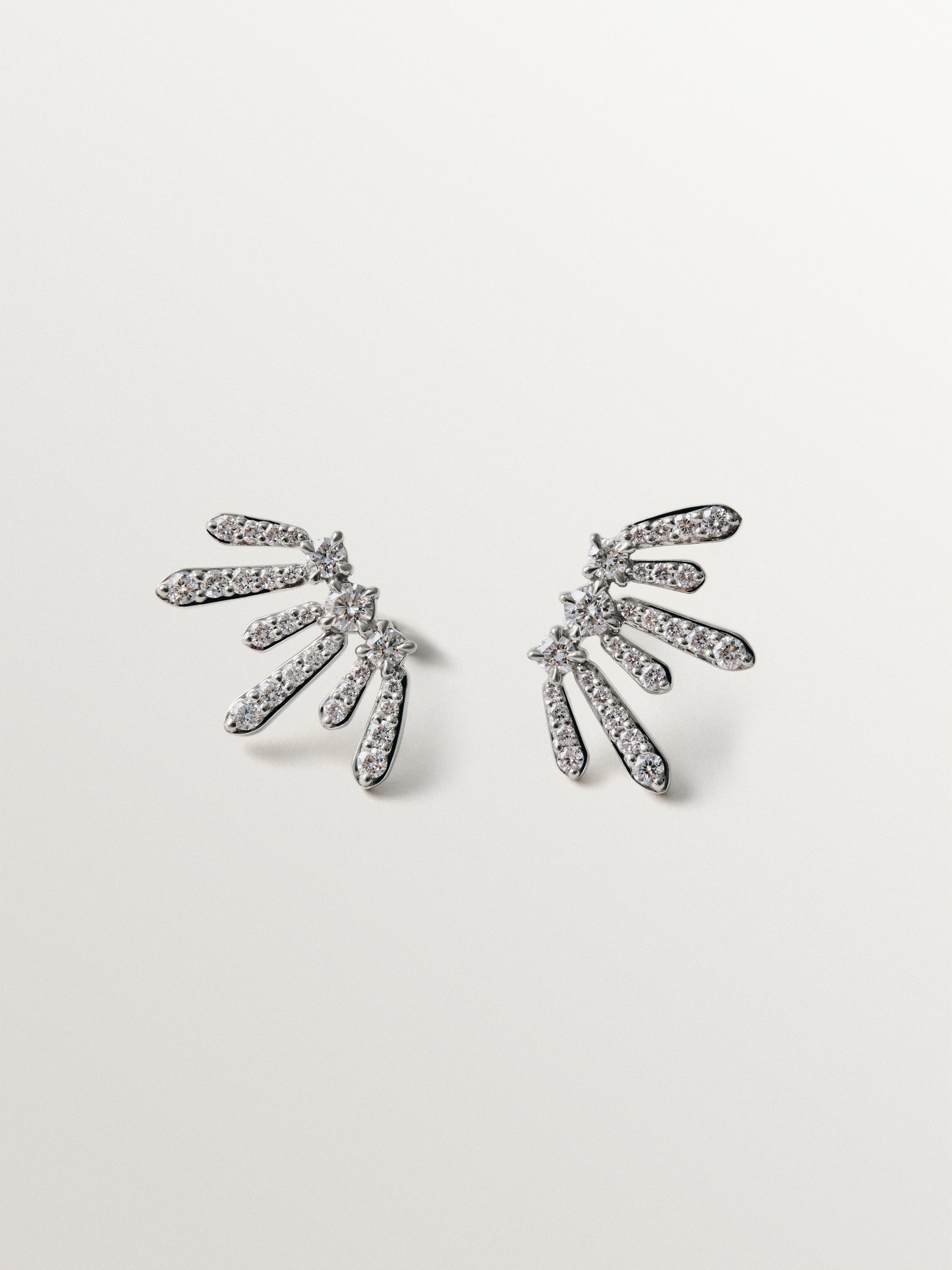 Pendientes de plata 925 con diamantes lab grown