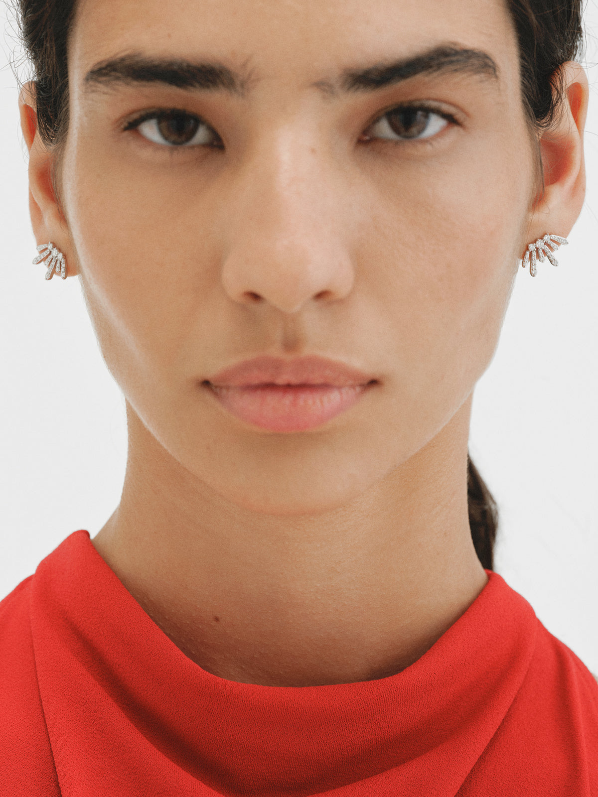 Pendientes de plata 925 con diamantes lab grown