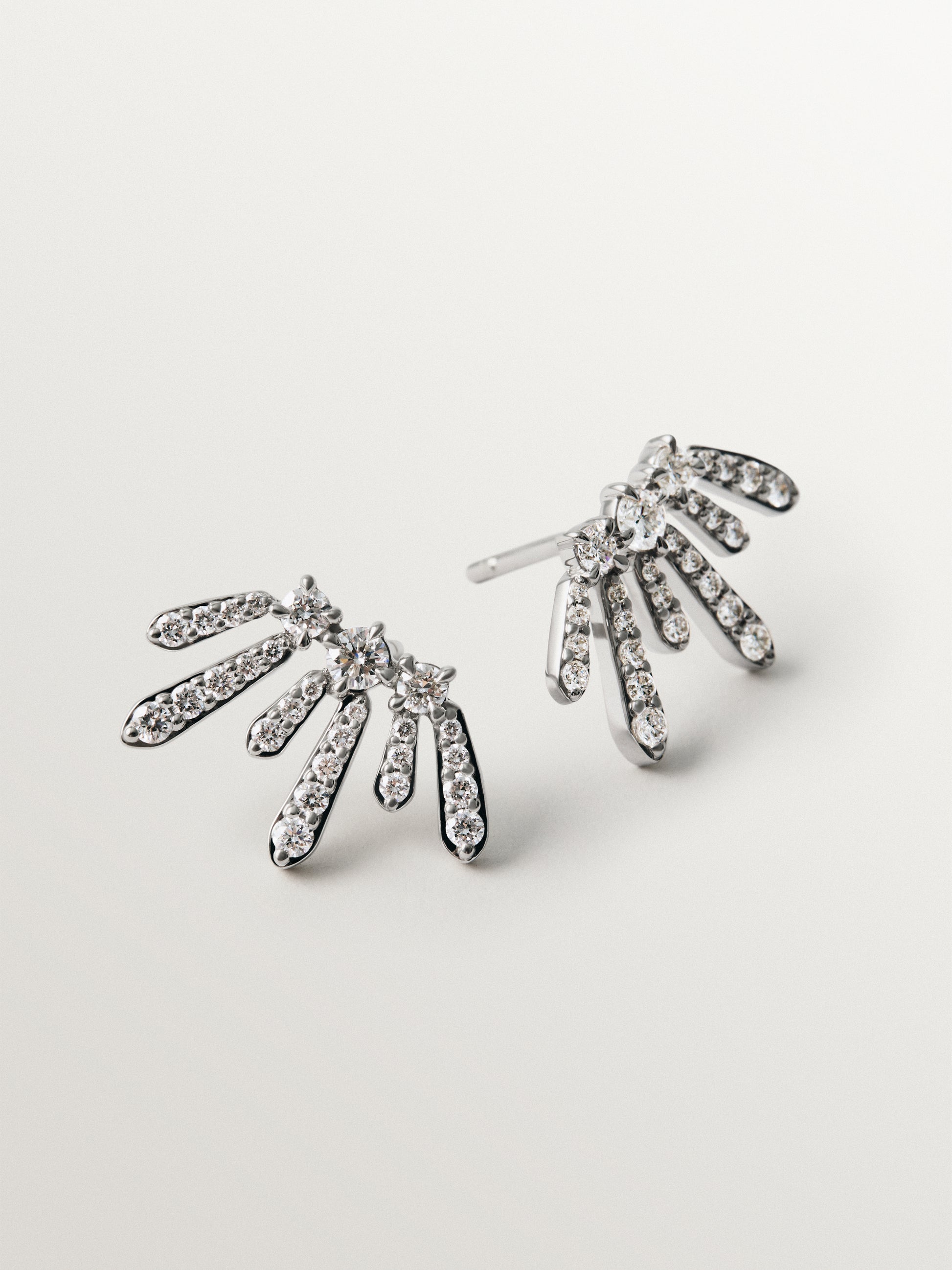Pendientes de plata 925 con diamantes lab grown