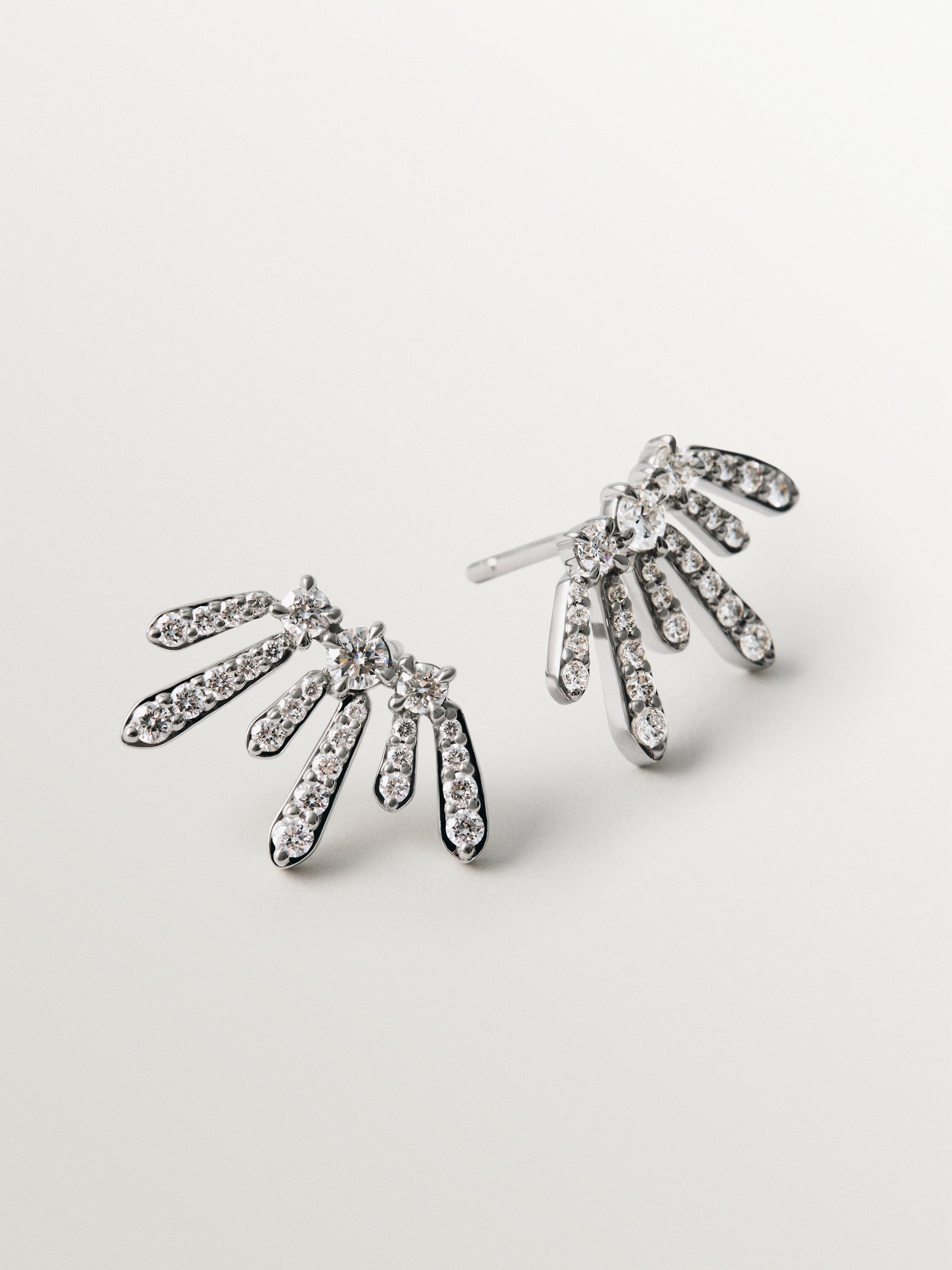 Pendientes de plata 925 con diamantes lab grown