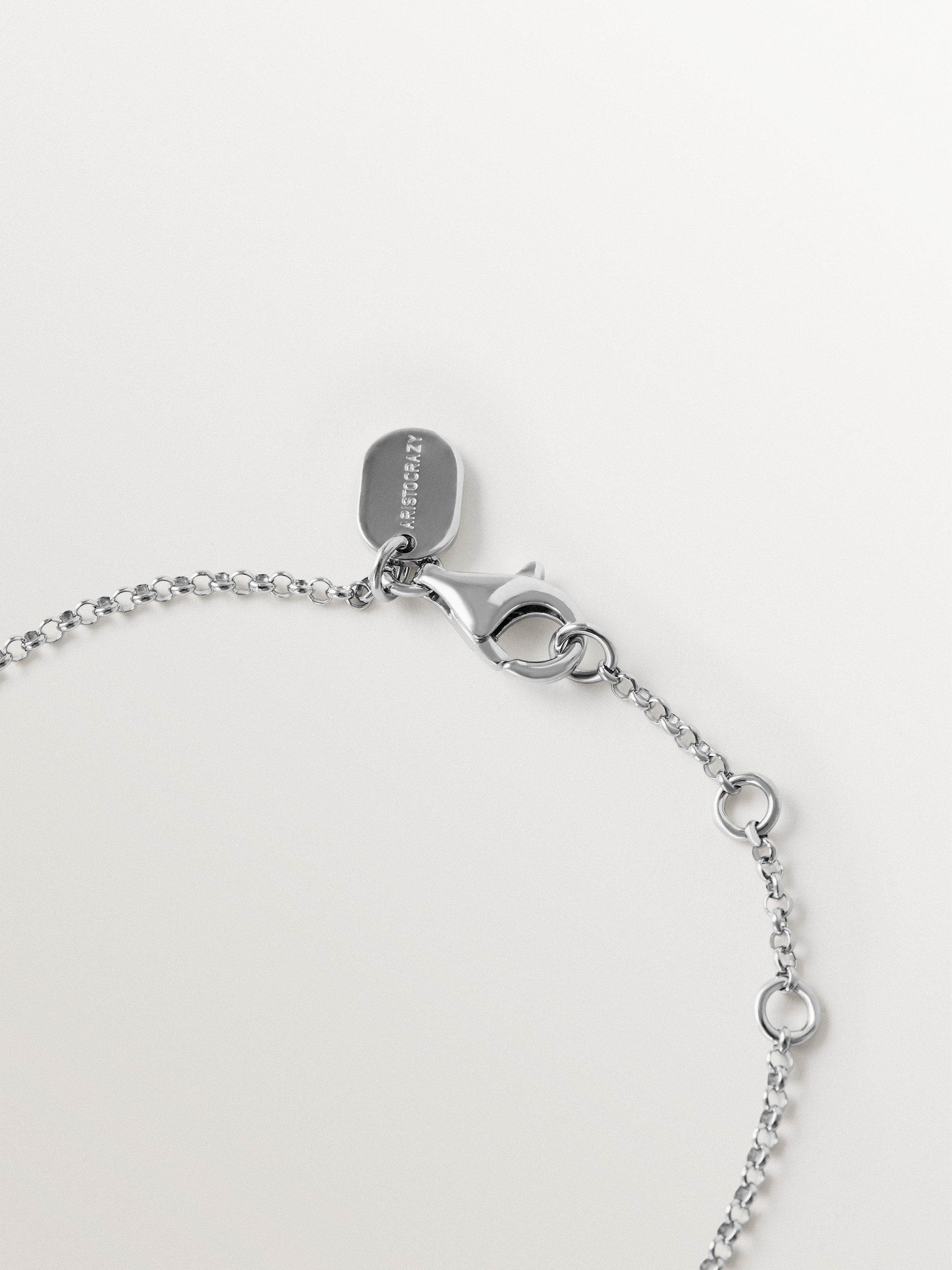 Pulsera de plata 925 con forma de luna