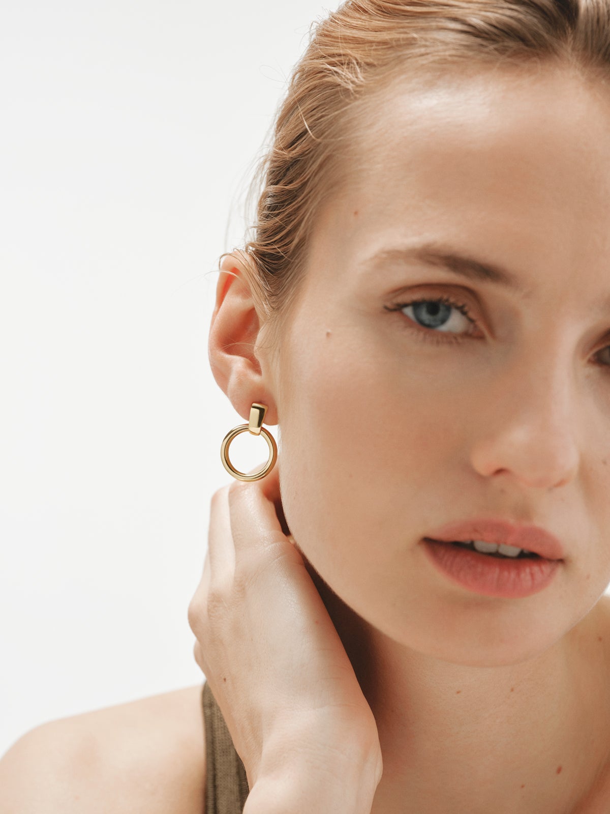 Pendientes de plata 925 bañada en oro amarillo de 18K