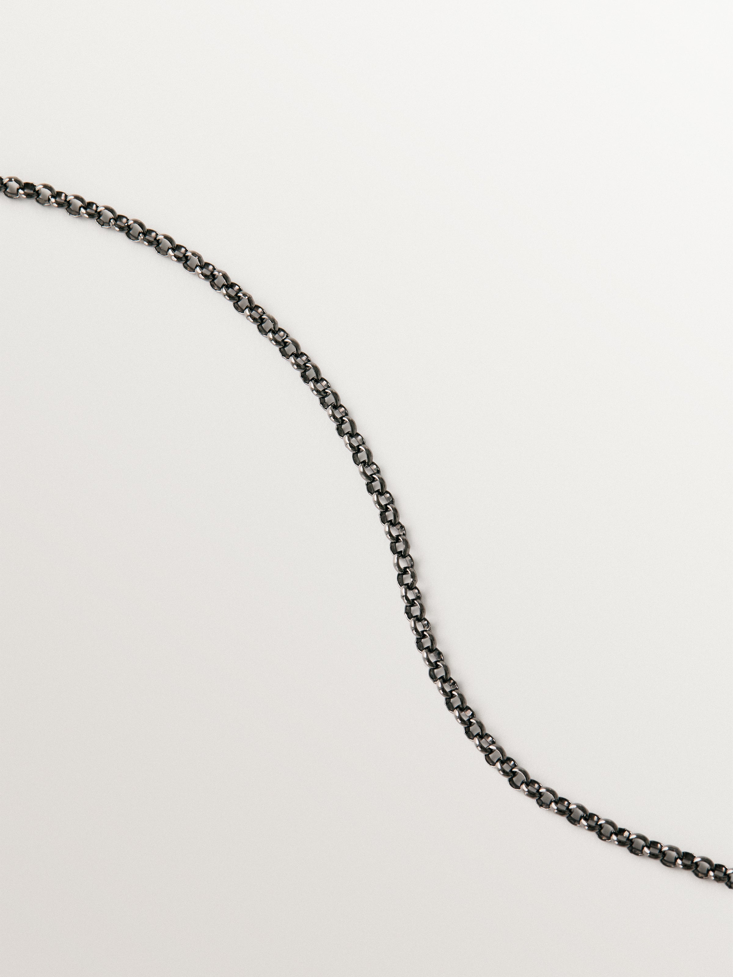 Collar bicolor de plata 925 bañada en oro amarillo de 18K con motivos de estrella
