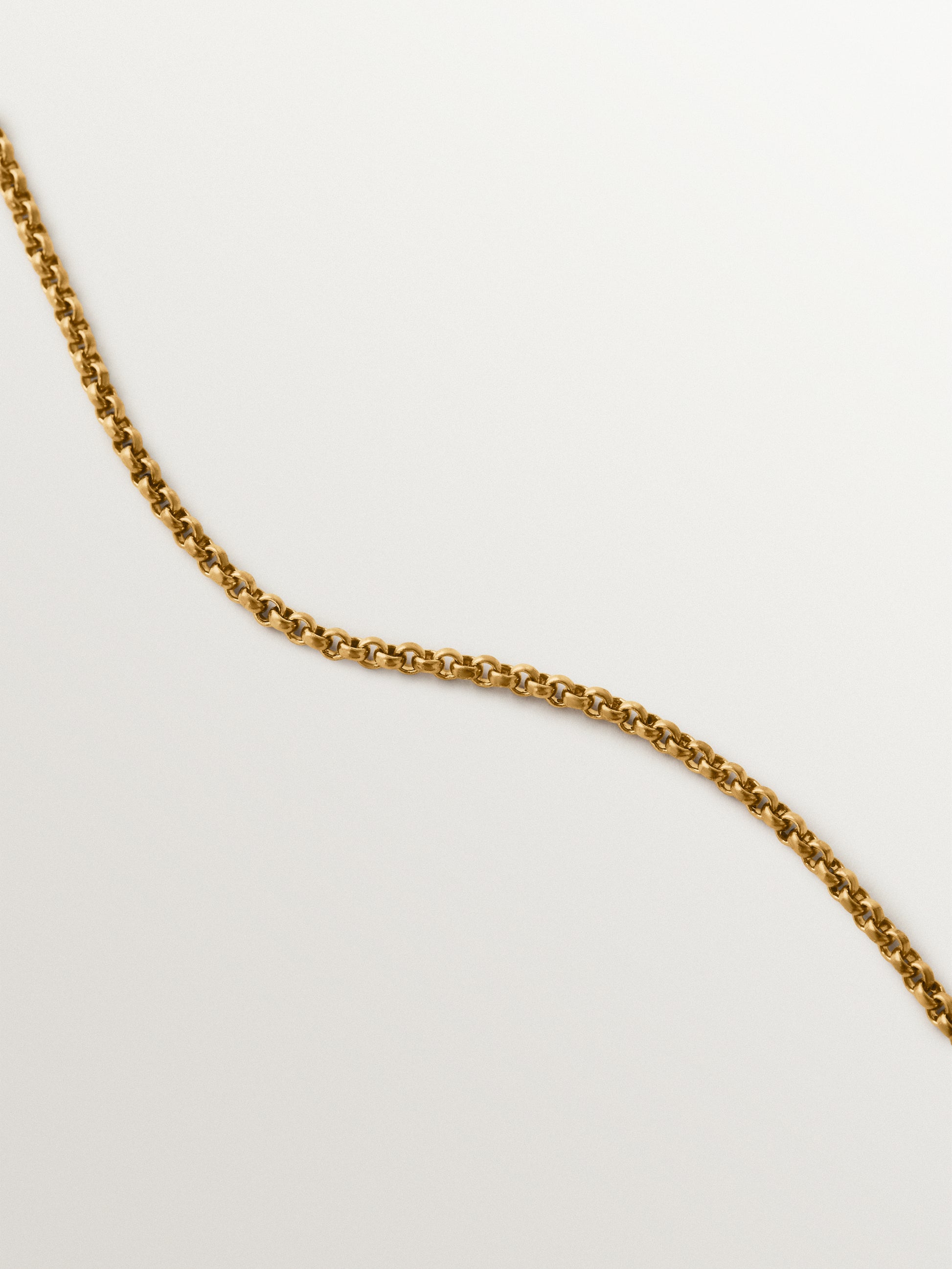 Collar bicolor de plata 925 bañada en oro amarillo de 18K con topacios blancos
