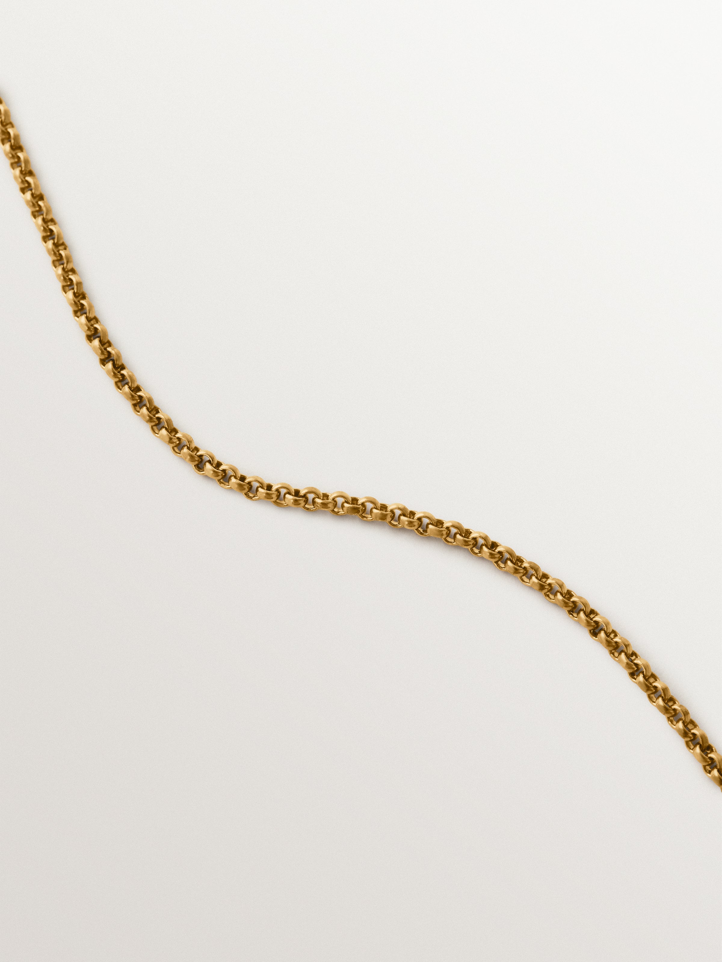 Collar bicolor de plata 925 bañada en oro amarillo de 18K con topacios blancos