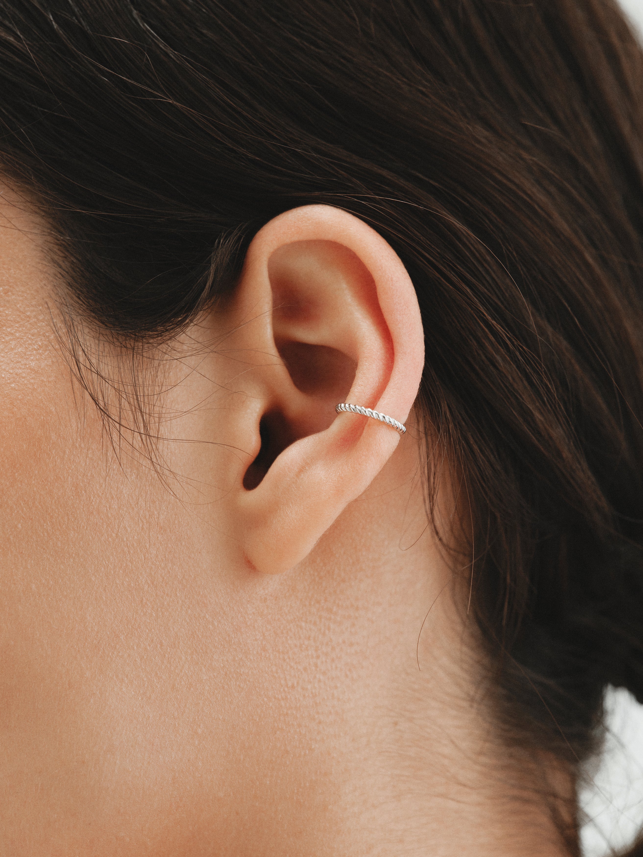 Earcuff gallonado de plata 925