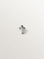 Piercing de oro blanco de 18K con forma de cruz