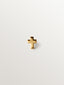 Piercing de oro amarillo de 18K con forma de cruz