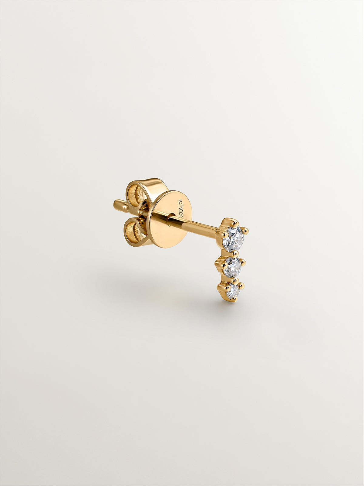 Presión para cierre estilo mariposa en oro amarillo de 18K