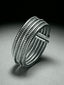 Pulsera tubogas multibrazo de plata 800