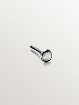 Cierre piercing de 5,5mm de oro blanco
