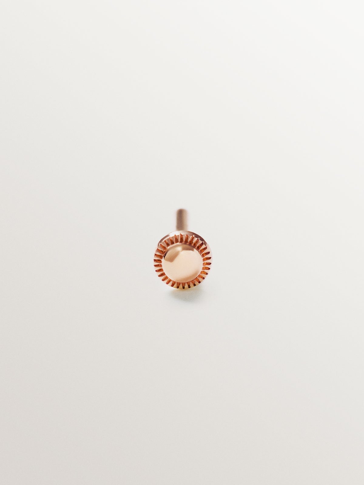Cierre piercing de 5,5mm de oro rosa