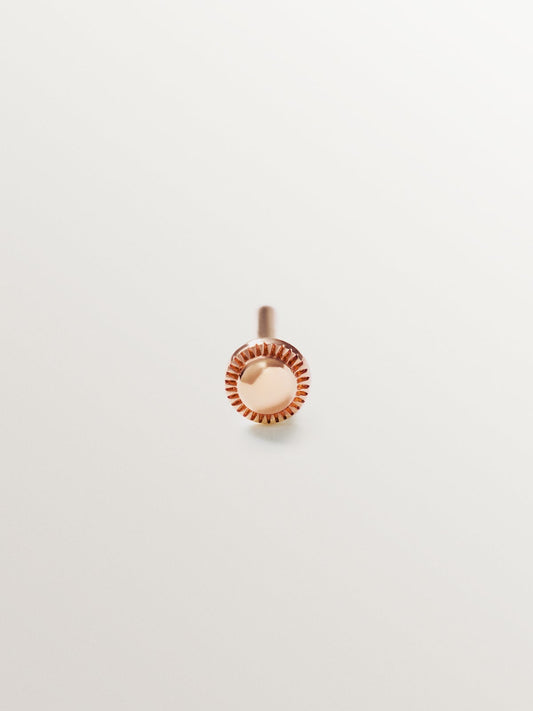 Cierre piercing de 5,5mm de oro rosa
