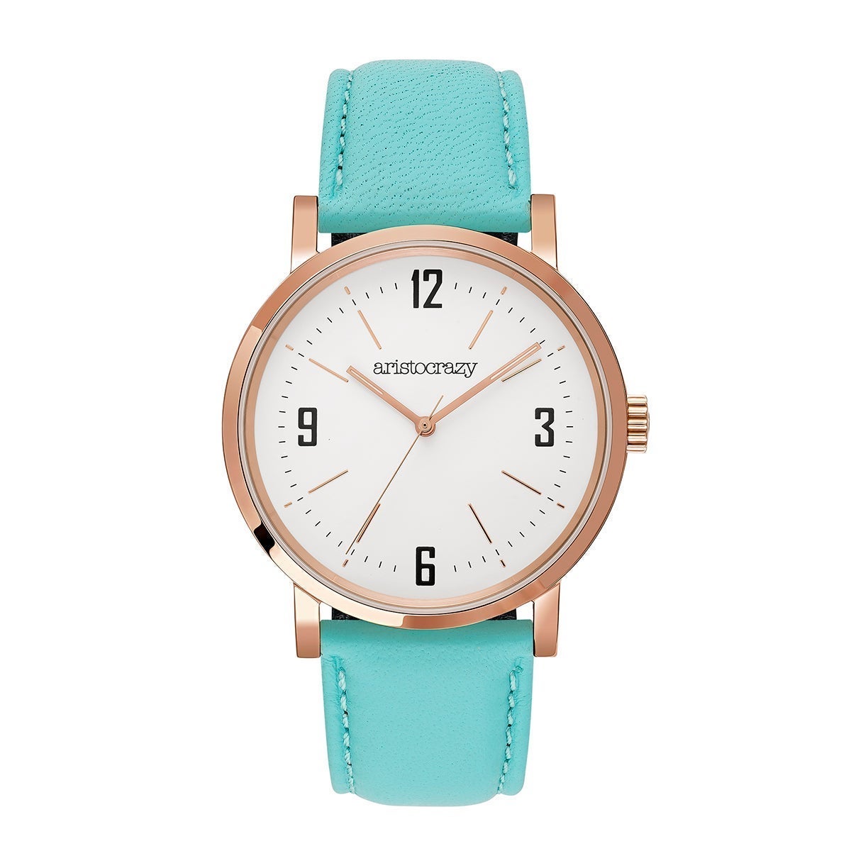 Reloj Brooklyn con correa de cuero azul