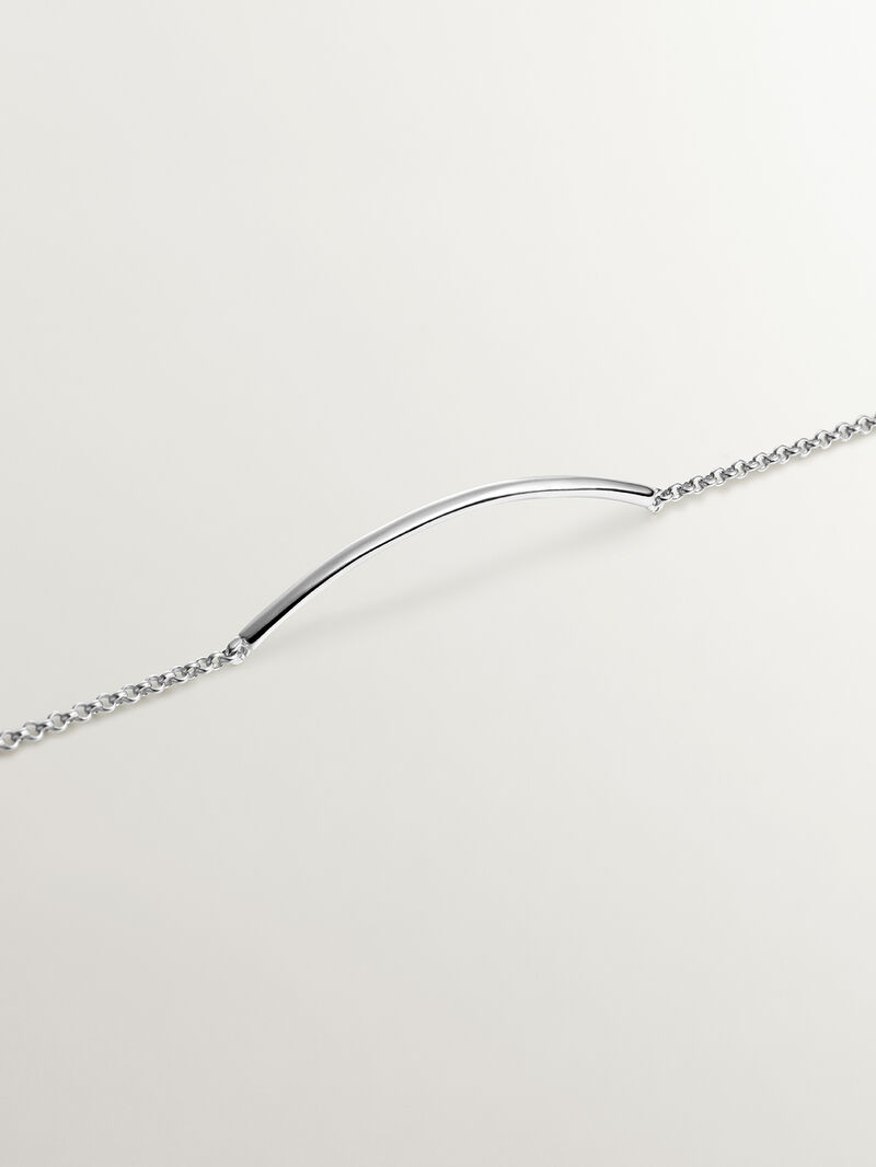 925 Silver bracelet with tube shape image number 4