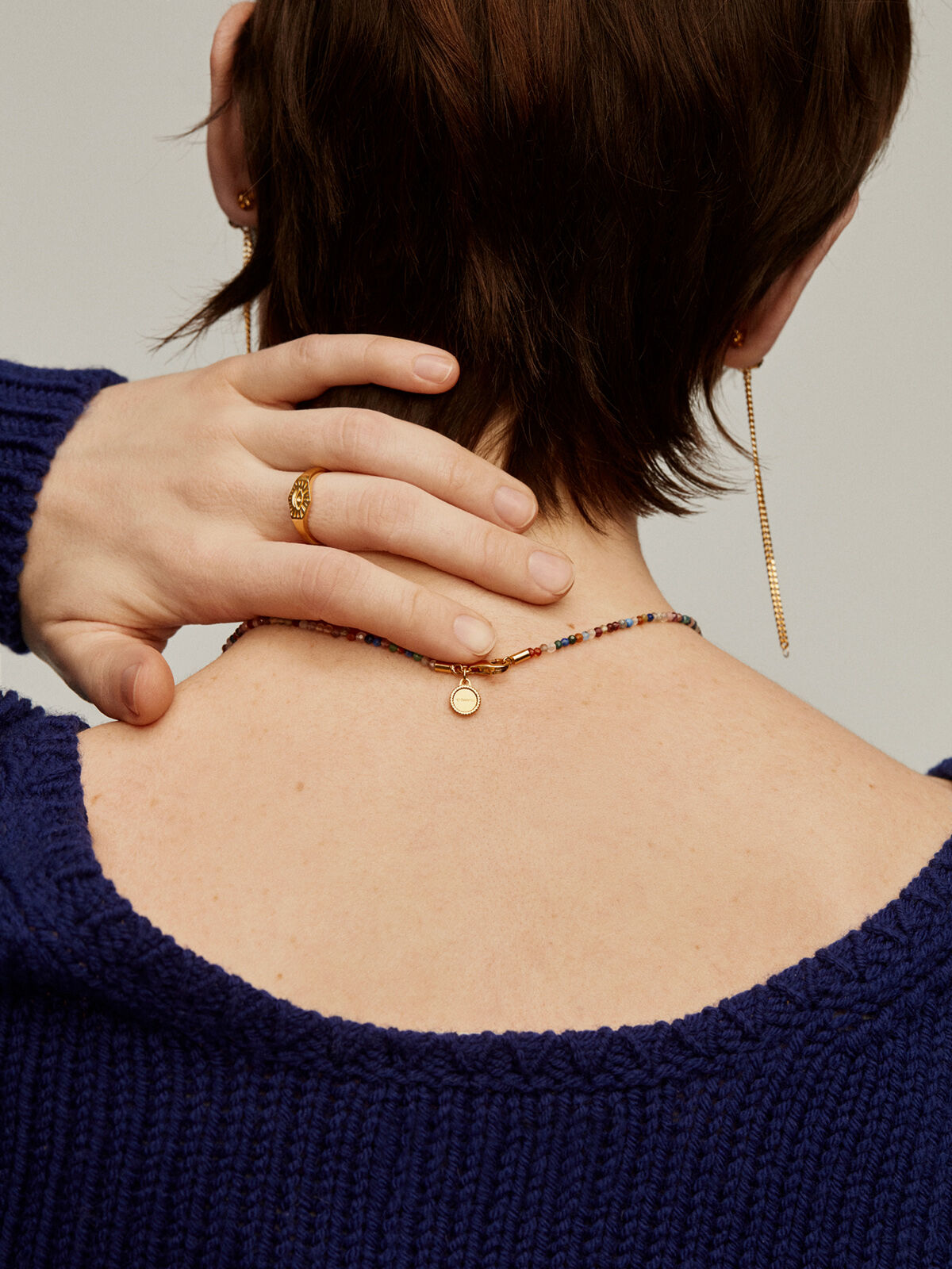 Signet ring necklace best sale