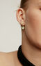 Single triple diamond earring in 18k yellow gold, J03356-02-H