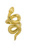 Anillo serpiente lanzadera plata recubierta oro , J03179-02