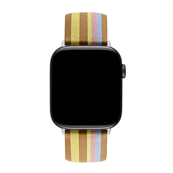 Multicolour leather Apple Watch strap¬†, IWSTRAP-PLY-P,hi-res