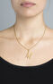 Charm letra J grande plata recubierta oro  , J04642-02-J