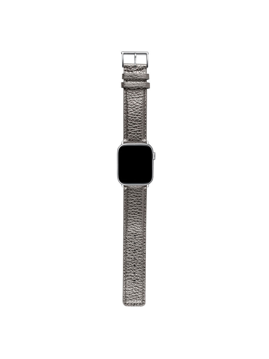 Titanium grey buffalo leather Apple Watch band, IWSTRAP-SL, hi-res