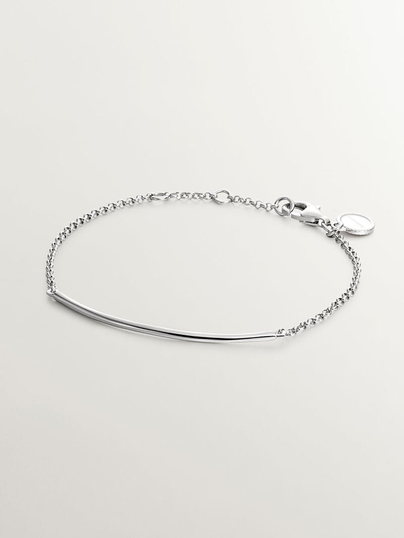 925 Silver bracelet with tube shape image number 0