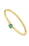 9K gold emerald solitaire ring , J04068-02-EM