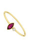 9 ct gold ruby ring with geometric motif., J04976-02-RU