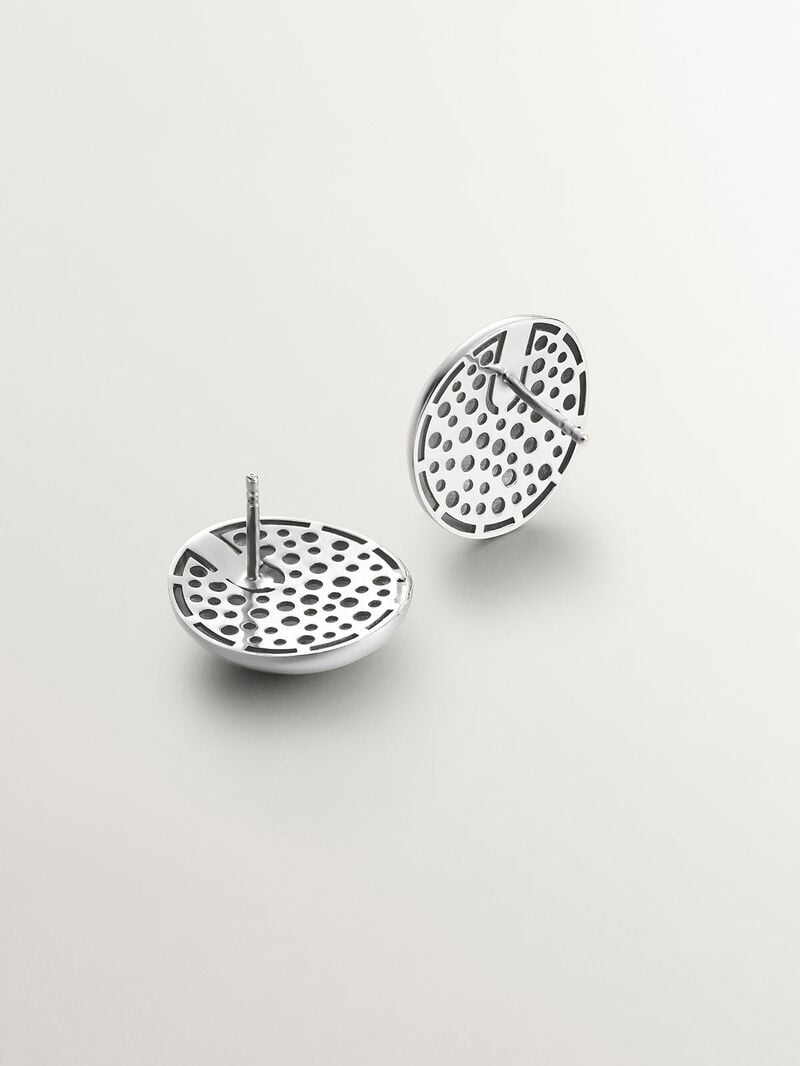 925 silver earrings with round shape image number 6