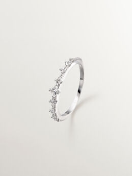 Anillo de plata con zafiros blancos, J04805-01-WS,hi-res
