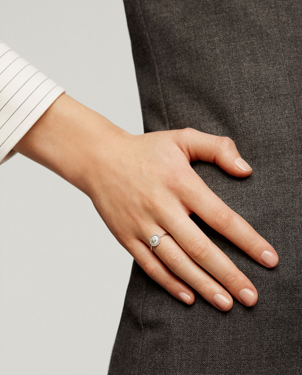 Anillo 925 oro blanco top