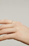 Anillo orla diamantes 0,09 ct oro blanco , J03938-01-09