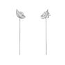 Silver wing earrings, J04301-01