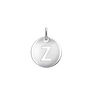 Silver Z initial medallion charm, J03455-01-Z