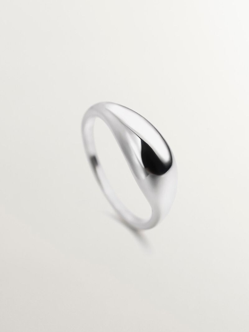 Domed 925 Silver Ring image number 4