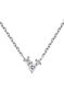 9kt white gold triple diamond motif necklace, J04961-01