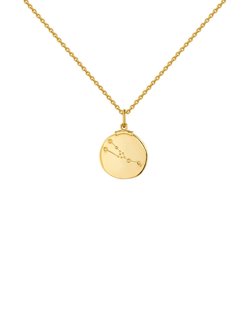 925 Silver Taurus Charm bathed in 18K yellow gold. image number 7