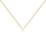 Gold Initial X necklace, J04382-02-X