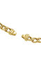 Flat curb chain in 18k yellow gold-plated silver , J05335-02-45