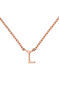 Collar inicial L oro rosa 9 kt , J04382-03-L