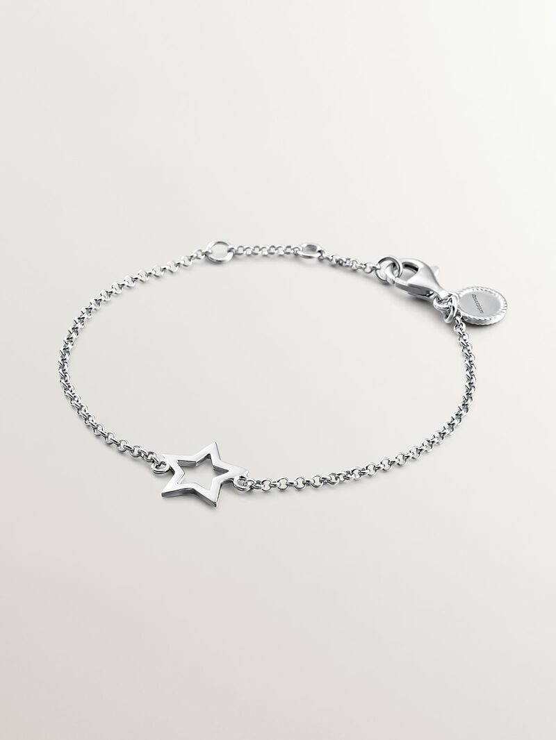 925 Silver bracelet with a star shape image number 0