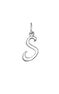 Silver S initial charm  , J03932-01-S