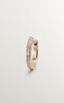 Pendiente aro mini diamante oro rosa 0,08 ct , J00597-03-NEW-H