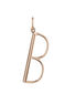 Large rose gold-plated silver B initial charm  , J04642-03-B