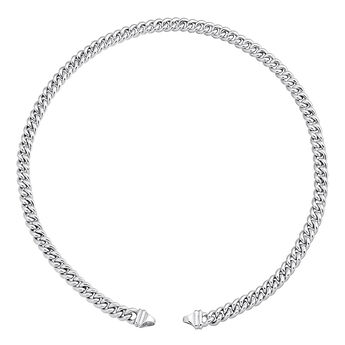 Silver flat curb chain, J05339-01-45,hi-res